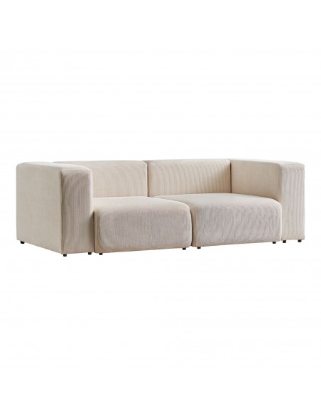 sofa modulsofa moduler moderne design stof 2 personer billig beige