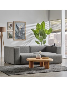 chaiselongsofa chaiselong sofa billig højrevendt stof grå 2