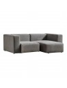 ROCKY Modul højrevendt chaiselongsofa i polyester/polypropylene 218 x 110 - 153 cm - Grå