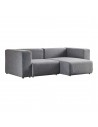 ROCKY Modul højrevendt chaiselongsofa i polypropylene 218 x 110 - 153 cm - Grå