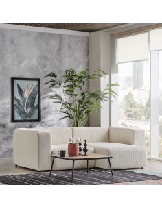 chaiselongsofa chaiselong sofa billig højrevendt stof beige 2