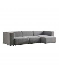 chaiselongsofa chaiselong sofa billig højrevendt stof grå