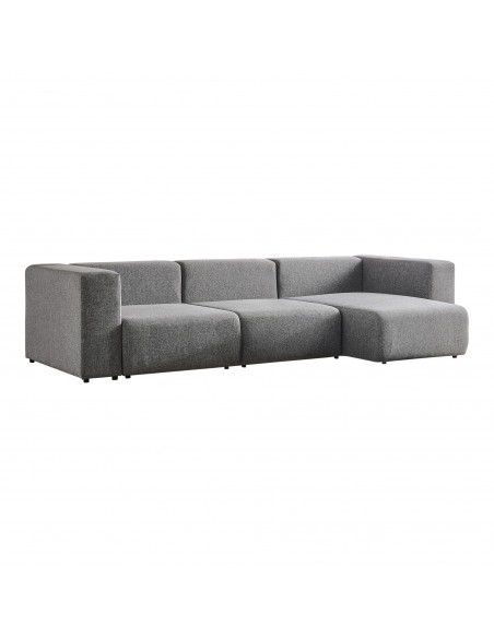 chaiselongsofa chaiselong sofa billig højrevendt stof grå