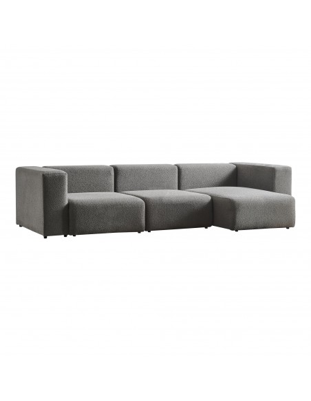 chaiselongsofa chaiselong sofa billig højrevendt stof grå