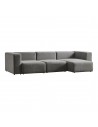 ROCKY Modul højrevendt chaiselongsofa i polyester/polypropylene 301 x 110 - 153 cm - Grå