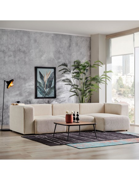 chaiselongsofa chaiselong sofa billig højrevendt stof beige