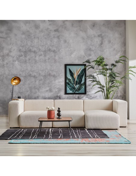 chaiselongsofa chaiselong sofa billig højrevendt stof beige
