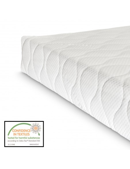 sengeramme med madras 180x200 180 sengestel stof seng