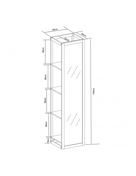 garderobe entre indretning reol træ