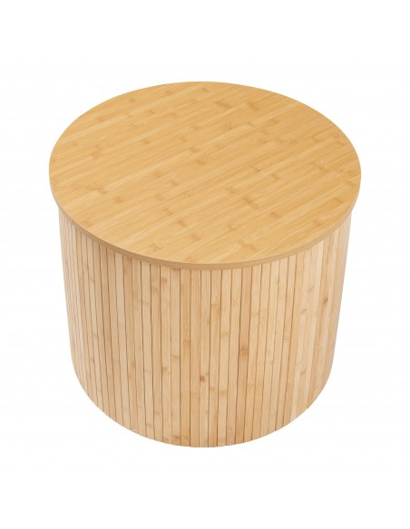 sofabord sidebord træ stuemøbler rundt