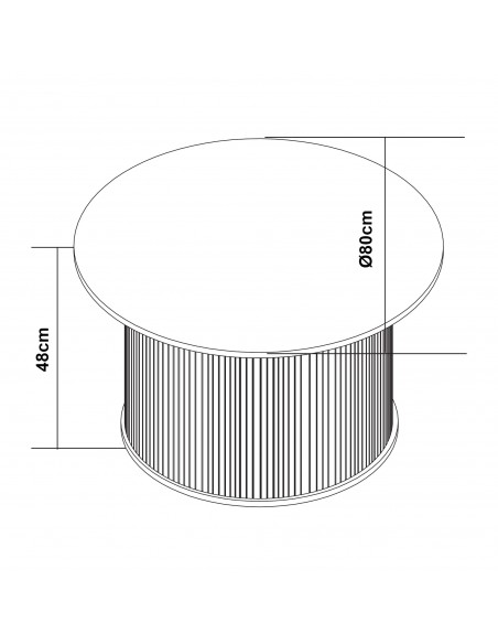 sofabord sidebord træ stuemøbler rundt