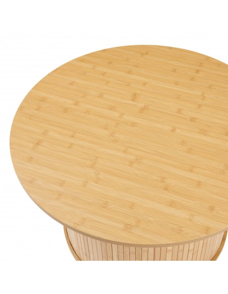 sofabord sidebord træ stuemøbler rundt