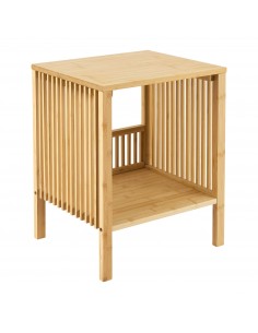 sengebord med hylde natbord træ opbevaring