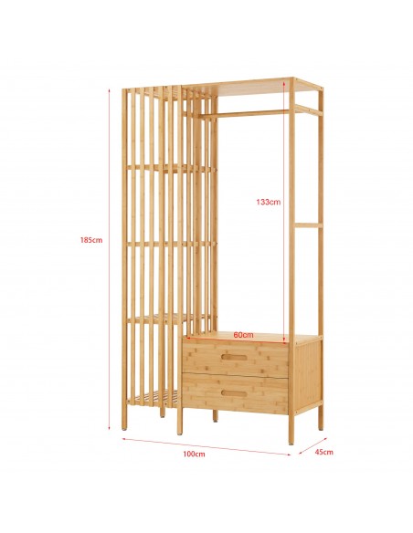 garderobe entre stativ tøjopbevaring opbevaring reol