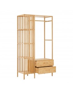 garderobe entre stativ tøjopbevaring opbevaring reol 2