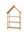 Reol til børneværelset i bambus H137 x B90 x D30 cm - Natur