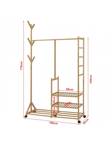 garderobe entre stativ tøjopbevaring opbevaring reol