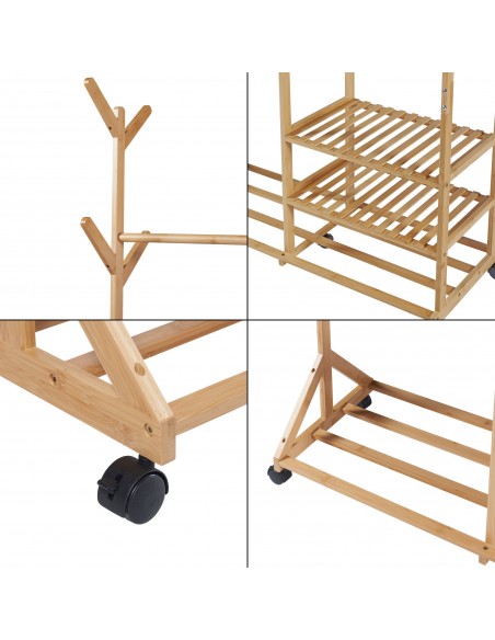 garderobe entre stativ tøjopbevaring opbevaring reol