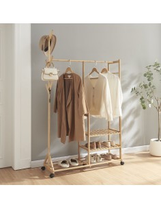 garderobe entre stativ tøjopbevaring opbevaring reol 2