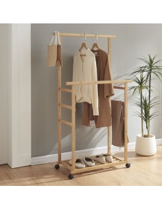 garderobe entre stativ tøjopbevaring opbevaring reol 2