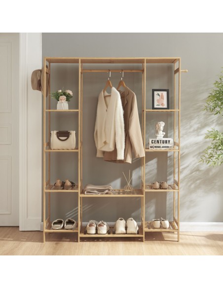 garderobe entre stativ tøjopbevaring opbevaring reol