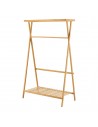 Garderobe stativ i bambus 140 x 90 x 45 cm - Natur