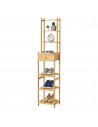 Garderobe i bambus 163 x 33 x 28 cm - Natur