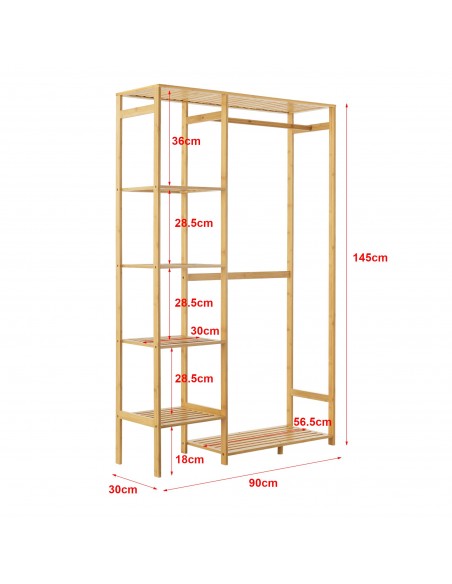 garderobe entre stativ tøjopbevaring opbevaring reol