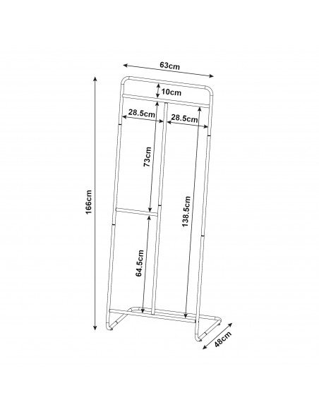 garderobe entre stativ tøjopbevaring opbevaring
