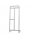 Garderobe stativ i stål 166 x 63 x 48 cm - Sort