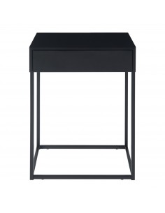 sengebord med skuffe sort natbord