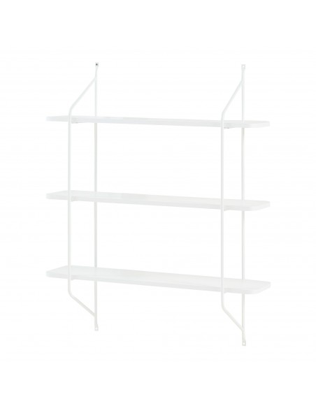 moderne hylde string hvid metal