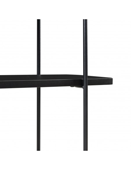 moderne hylde string sort metal