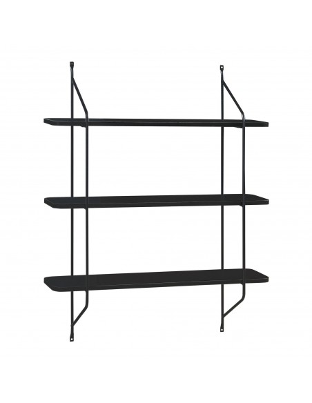 moderne hylde string sort metal