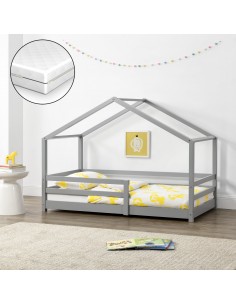 børneseng husseng hus træ indretning til børneværelset koldskum 2