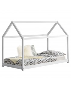 børneseng husseng hus træ indretning til børneværelset hvid 2