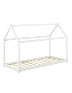 børneseng husseng hus træ indretning til børneværelset hvid