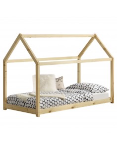 børneseng husseng hus træ indretning til børneværelset hvid 2