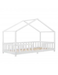 børneseng husseng hus træ indretning til børneværelset hvid 90 200