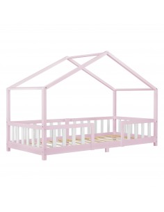 børneseng husseng hus træ indretning til børneværelset hvid 90 200