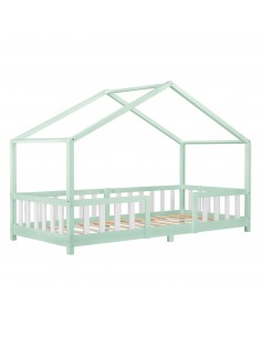 børneseng husseng hus træ indretning til børneværelset hvid 90 200