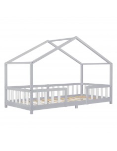 børneseng husseng hus træ indretning til børneværelset hvid 90 200