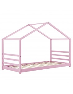 børneseng husseng hus træ indretning til børneværelset hvid 90 200