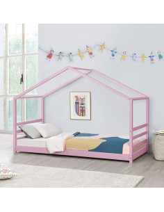 børneseng husseng hus træ indretning til børneværelset hvid 90 200 2