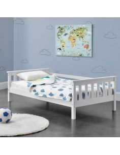 børneseng træ indretning til børneværelset hvid 70 140 2