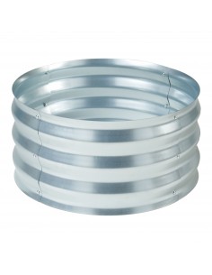 højbed stål grå rundt