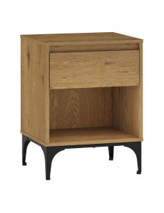 sengebord natbord skuffer soveværelse billig eg træ