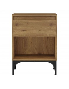 sengebord natbord skuffer soveværelse billig eg træ 2