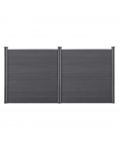 Hegn i komposit vedligeholdelsesfrit havehegn plankeværk have terrasse hund