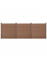 Komplet WPC Havehegn i aluminium og komposit H183 x B531 cm - Brun